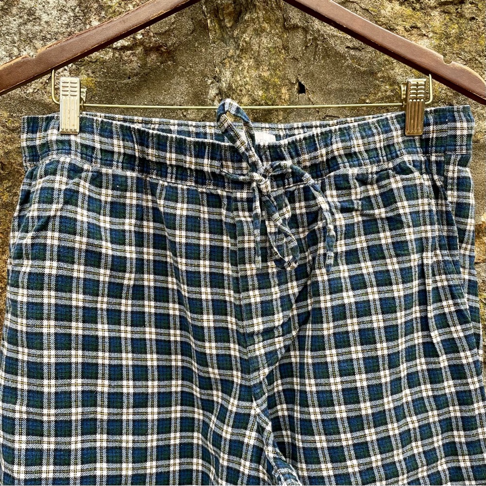 J. Crew Plaid Flannel Pajama Pants Size L - Picture 3 of 8
